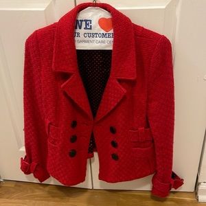 Beautiful Red Size Small Pea Coat - Forever21